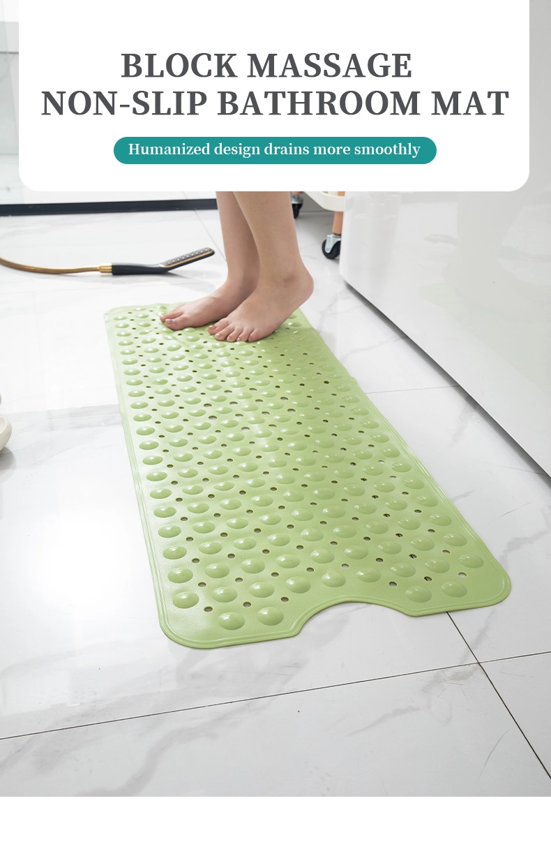 Factory Non Slip Anti Bacterial Massage Silicone Bathtub Bathroom Mat Bath Shower Mat for Tub Bathroom